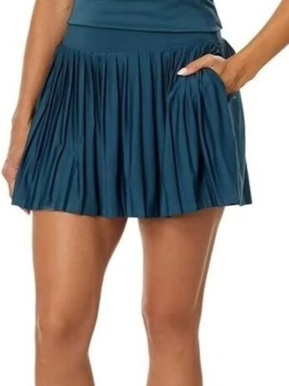 Adidas NEW Ultimate365 Tour Pleated 15" Skort Skirt Artic Night Blue SZ Medium - Picture 1 of 11